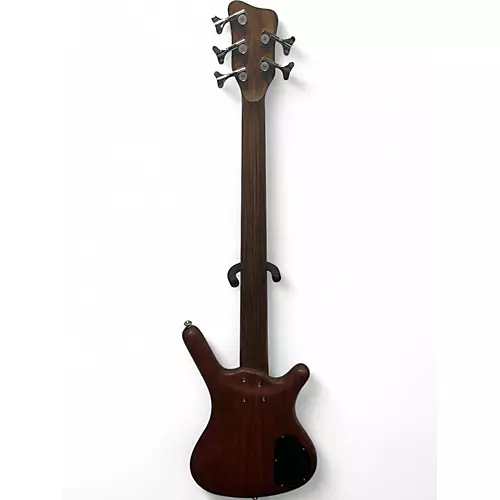 Used Warwick Pro Series Standard Corvette 5 String LEFT HANDED Natural Electric Bass Guitar Natural - musicians--Friend