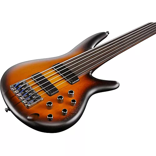 Ibanez Bass Workshop SRF706 6-String Electric Bass Flat Brown Burst - musicians--Friend