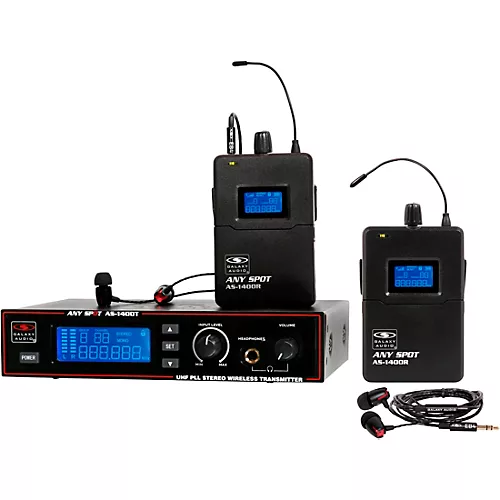 Galaxy Audio AS-1400-2 Wireless In-Ear Monitor Twin Pack System Band P - musicians--Friend