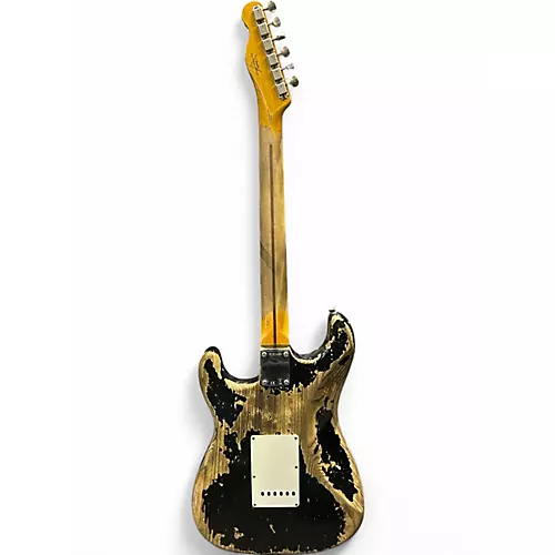 Used 2022 Fender 1957 Relic Stratocaster Esquire Black Solid Body Electric Guitar Black - musicians--Friend