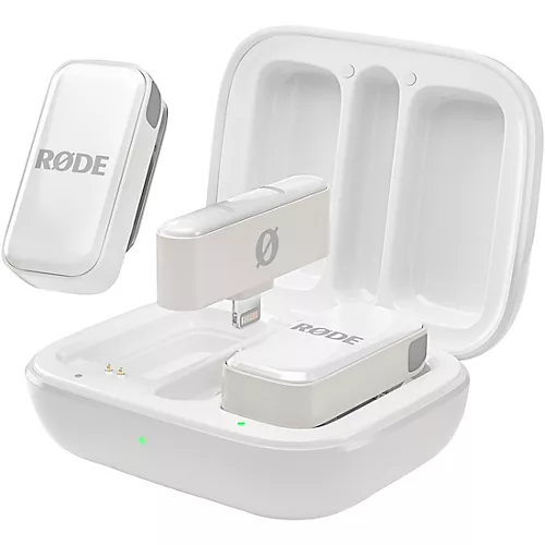 RODE Wireless Micro Ultra-Compact Wireless Microphone (Lightning) White - musicians--Friend