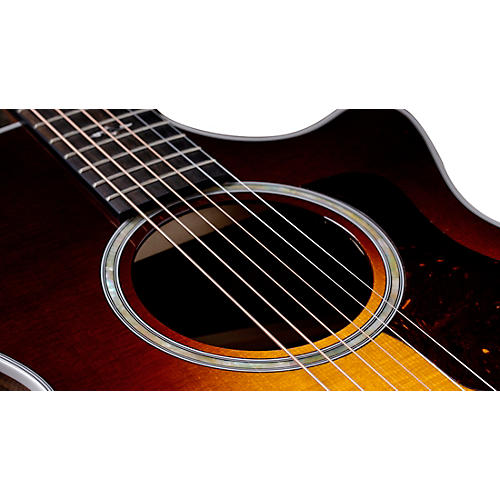 Taylor 412ce Grand Concert Acoustic-Electric Guitar Tobacco Sunburst - musicians--Friend