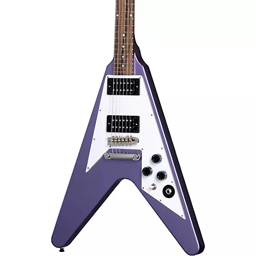 Epiphone Kirk Hammett 1979 Flying V Electric Guitar Ebony - musicians--Friend