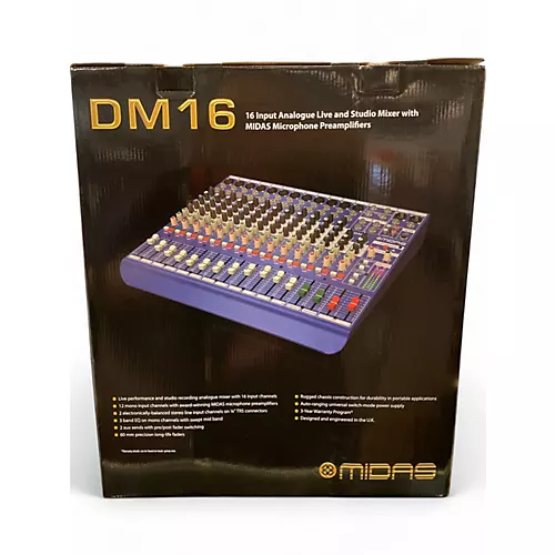 Used Midas DM16 Unpowered Mixer - musicians--Friend