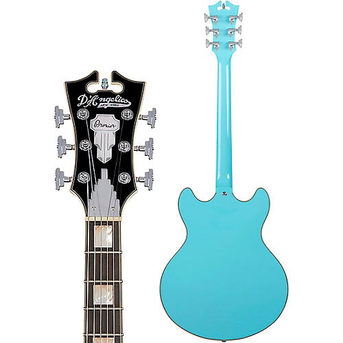 D'Angelico Premier DC Semi-Hollow Electric Guitar Dark Iced Tea Burst - musicians--Friend