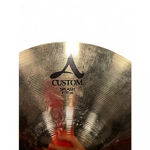 Used Zildjian 8in A Custom Splash Cymbal 24 - musicians--Friend