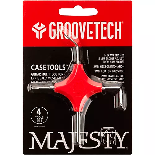 GROOVETECH TOOLS, INC. CaseTools Guitar Multi-Tool for Ernie Ball Majesty Guitars Red - musicians--Friend