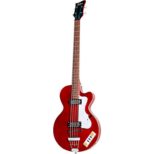 Hofner Ignition Series Short-Scale Club Bass Guitar Pearl White - musicians--Friend