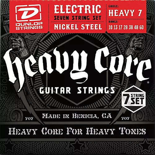 Dunlop Heavy Core 7-String Electric Guitar Strings - Heavy Gauge - musicians--Friend