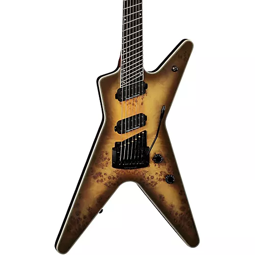 Dean ML Select 7-String Multi-Scale With Kahler Electric Guitar Satin Natural Black Burst - musicians--Friend