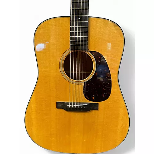 Used Martin D-18 Natural Acoustic Guitar Natural - musicians--Friend