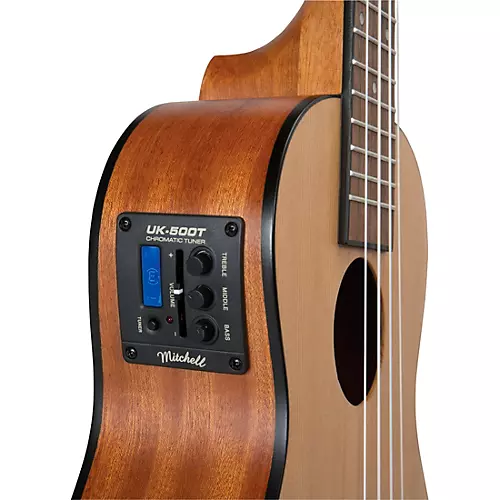Mitchell MU50SE Acoustic-Electric Concert Ukulele With Solid Cedar Top Natural - musicians--Friend