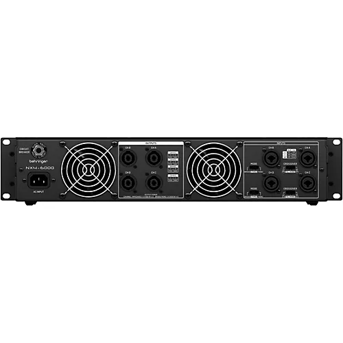 Behringer NX4-6000 6,000W 4-Channel Power Amplifier - musicians--Friend
