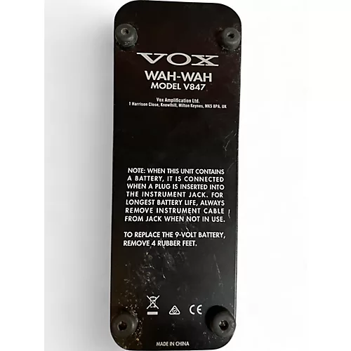 Used VOX V847 Reissue Wah Effect Pedal - musicians--Friend