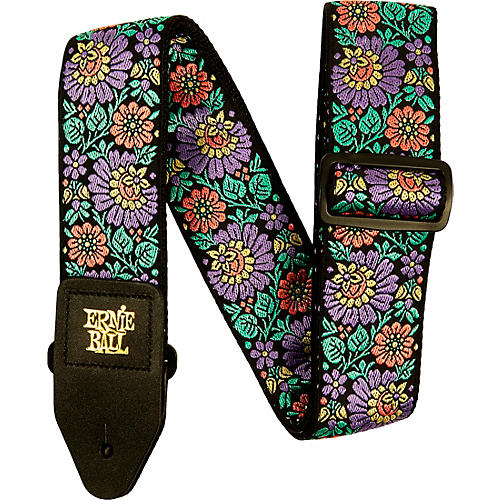 Ernie Ball Jacquard Polypro Guitar Strap Vanilla Rose - musicians--Friend