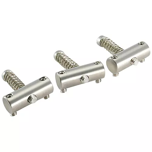 KTS Titanium Compensated Telecaster Style 3-piece Saddle Set Titanium - musicians--Friend