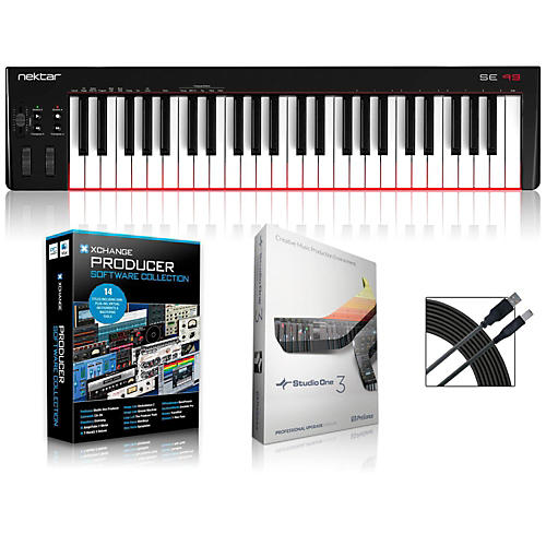 Nektar SE49 49-Key USB MIDI Keyboard Controller Packages Production Package - musicians--Friend