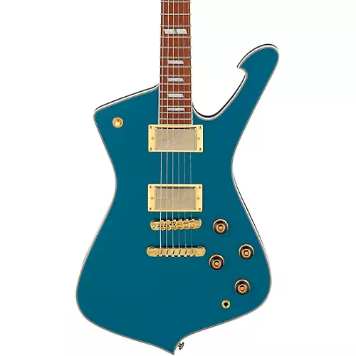 Ibanez Iceman Electric Guitar Antique Blue Metallic - musicians--Friend