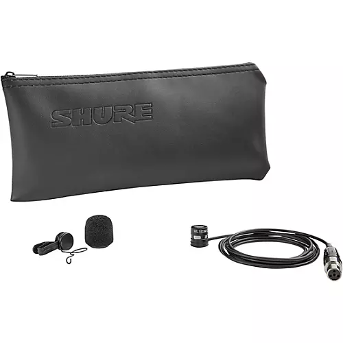 Shure WL185m Omnidirectional Condenser Lavalier With TA4F Termination Black - musicians--Friend