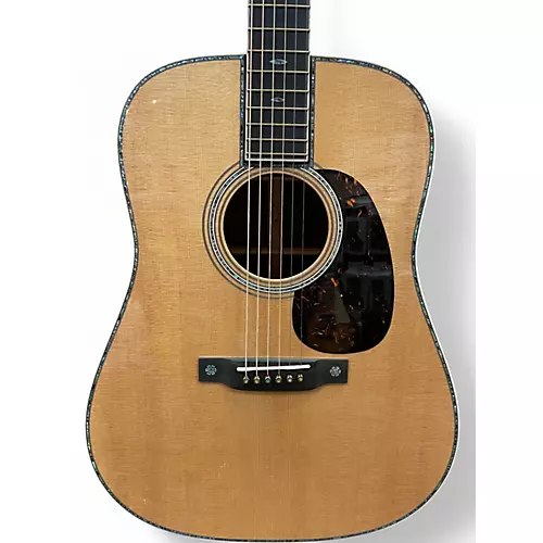 Used Martin D42 Modern Deluxe Natural Acoustic Guitar Natural - musicians--Friend