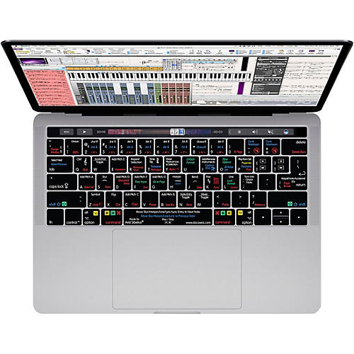 KB Covers Sibelius Keyboard Cover for MacBook Pro (Late 2016+) With Touch Bar - musicians--Friend