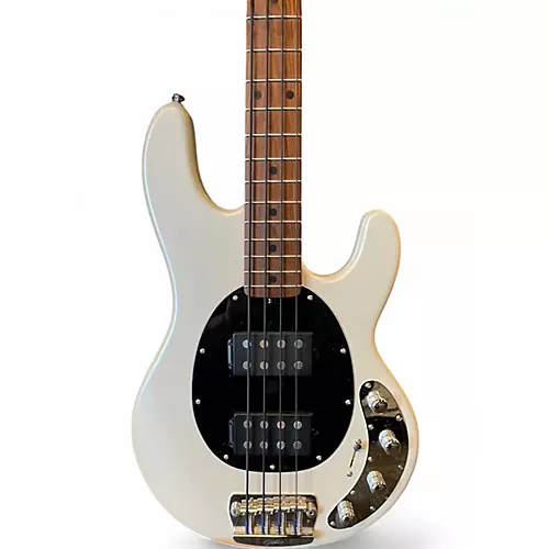 Used Sterling by Music Man Ray34HH Pearl White Electric Bass Guitar Pearl White - musicians--Friend
