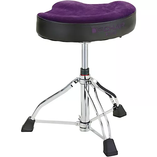 TAMA 1st Chair Glide Rider HYDRAULIX Drum Throne With Cloth Top Seat Purple - musicians--Friend