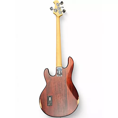 Used Sterling by Music Man Sting Ray Worn Cherry Electric Bass Guitar Worn Cherry - musicians--Friend