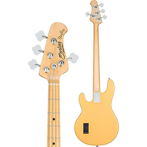 Sterling by Music Man StingRay Classic Ray24 Maple Fingerboard Electric Bass Butterscotch Black Pickguard - musicians--Friend