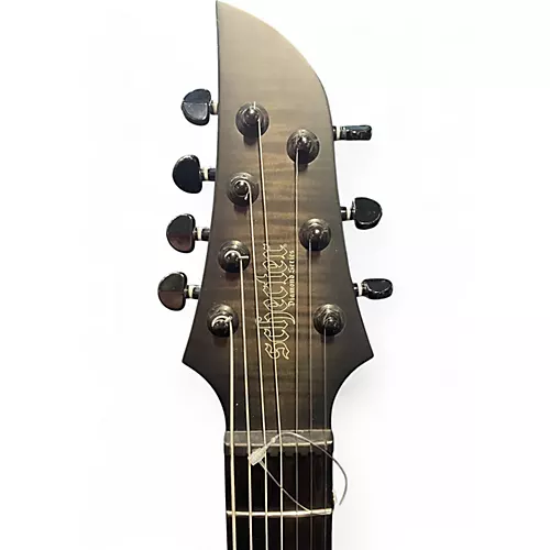 Used Schecter Guitar Research KM7 MK3 Gray Solid Body Electric Guitar Gray - musicians--Friend