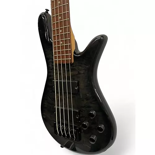 Used Spector NS Ethos 5 Gray Electric Bass Guitar Gray - musicians--Friend