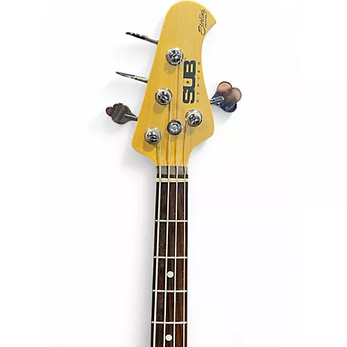 Used Sterling by Music Man Sub 4 Black Electric Bass Guitar Black - musicians--Friend