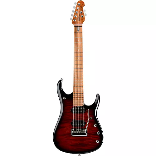 Ernie Ball Music Man JP15 7-String Electric Guitar Tiger Eye Flame - musicians--Friend