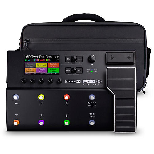 Line 6 POD Go Wireless Guitar Multi-Effects Processor With Shoulder Bag - musicians--Friend