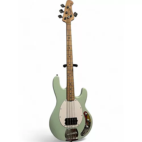Used Sterling by Music Man Stingray Seafoam Green Electric Bass Guitar Seafoam Green - musicians--Friend
