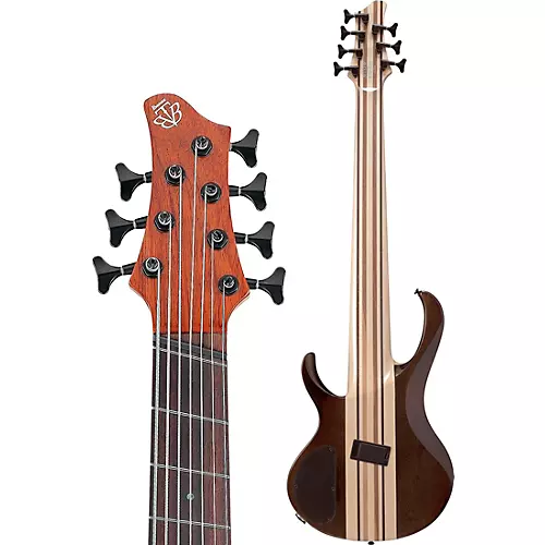 Ibanez BTB7MS 7-String Multi-Scale Electric Bass Guitar Natural Mocha Low Gloss - musicians--Friend