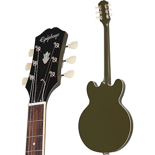 Epiphone ES-335 Bigsby Semi-Hollow Electric Guitar Olive Drab - musicians--Friend