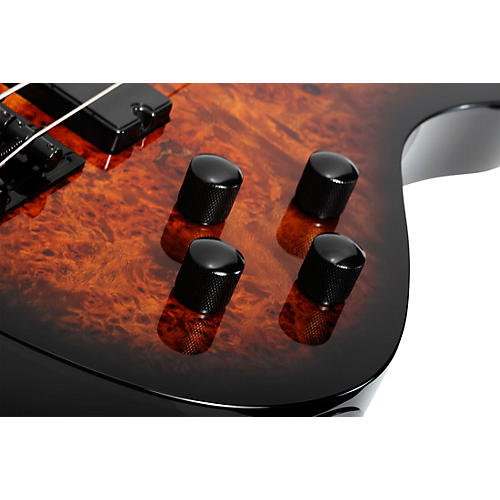 Schecter Guitar Research C-4 Standard Electric Bass Guitar Tobacco Burl - musicians--Friend