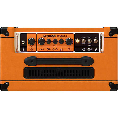 Orange Amplifiers Rocker 15 15W 1x10 Tube Guitar Combo Amplifier Black - musicians--Friend