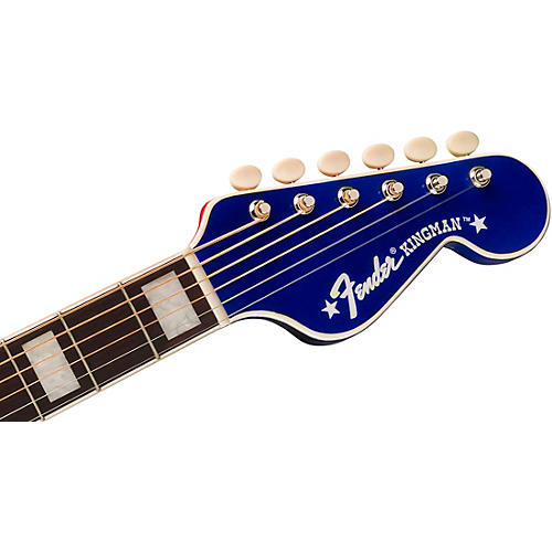 Fender Buck Owens Signature Kingman Limited-Edition Acoustic-Electric Guitar Red, White, and Blue - musicians--Friend