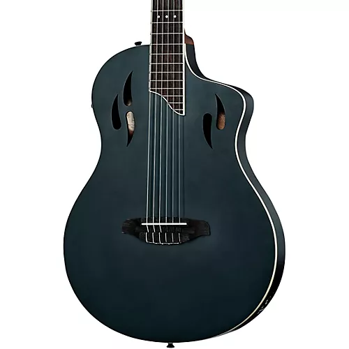 Ortega RTPSTD Nylon-String Acoustic-Electric Guitar Satin Black - musicians--Friend