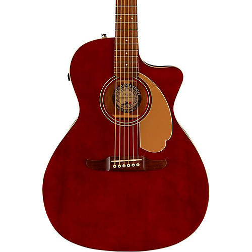 Fender Newporter Player Limited-Edition Acoustic-Electric Guitar Midnight Wine - musicians--Friend