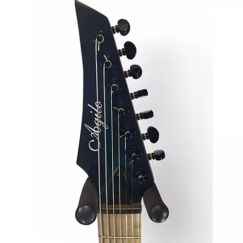 Used Agile Septor 725 7 String Blue Solid Body Electric Guitar Blue - musicians--Friend