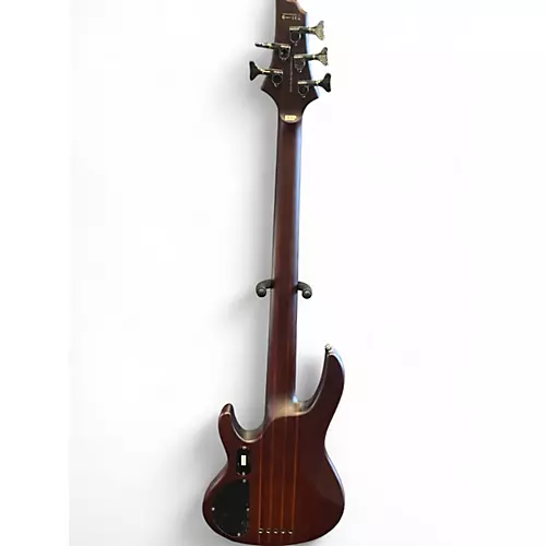 Used ESP LTD D5 5 String Natural Satin Electric Bass Guitar Natural Satin - musicians--Friend