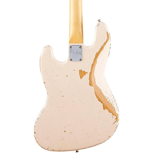 Fender Flea Signature Road Worn Jazz Bass Shell Pink - musicians--Friend