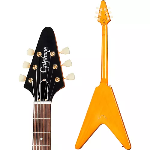 Epiphone 1958 Korina Flying V Outfit Electric Guitar Aged Natural - musicians--Friend