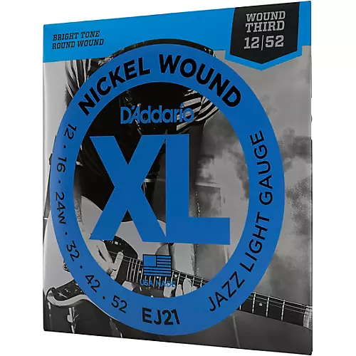 D'Addario EJ21 XL Nickel Jazz Light Electric Guitar Strings - musicians--Friend