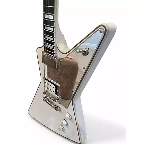 Used Epiphone Tommy Thayer White Lightning Explorer White Solid Body Electric Guitar White - musicians--Friend