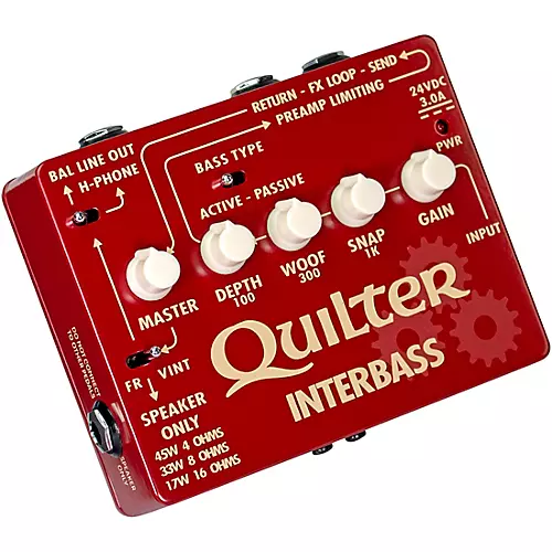 Quilter Labs InterBass 45W Bass Amp Pedal - musicians--Friend