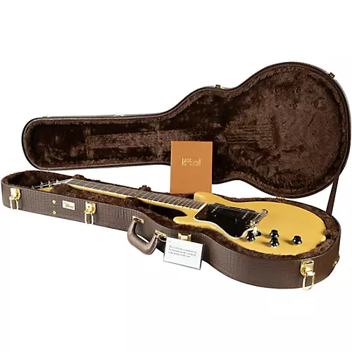 Gibson Custom 1960 Les Paul Special DC Reissue VOS Left-Handed Electric Guitar Cherry Red - musicians--Friend